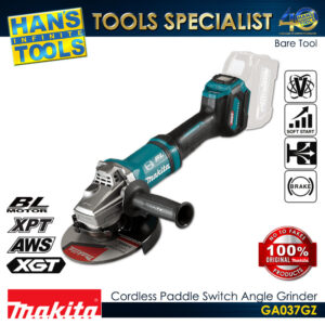 Makita GA037GZ Cordless 180mm(7") Angle Grinder Anti Restart Function Large Trigger Switch 40Vmax XGT BL AWS AFT [Battery and Charger are Sold Separately]