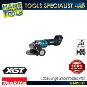 Makita GA050GZ Cordless 125mm (5") Angle Grinder Anti Restart Function Electric Brake Paddle Switch 40Vmax XGT BL AFT XPT [Bare Tool Only]