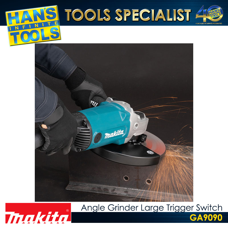 Makita GA9090 Angle Grinder Large Trigger Switch 230 mm (9") 2,200 W - Image 3