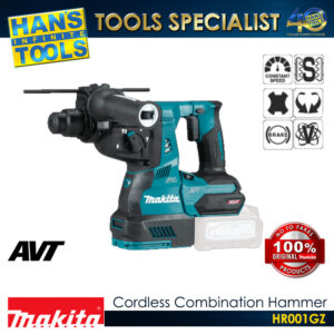 Makita HR001GZ Cordless 28 mm (1-1/6") Combination Hammer SDS PLUS 40V max XGT BL AFT XPT AWS AVT SOFT NO LOAD [ Battery and Charger are Sold Separately]
