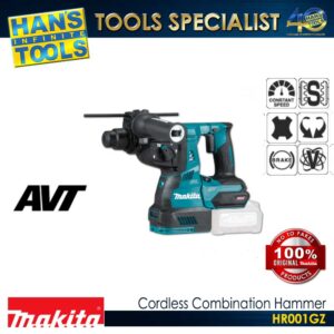 Makita HR001GZ Cordless 28 mm (1-1/6") Combination Hammer SDS PLUS 40V max XGT BL AFT XPT AWS AVT SOFT NO LOAD