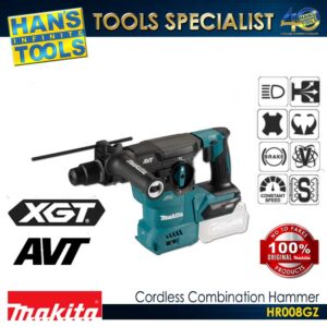 Makita HR008GZ Cordless 30mm (1-3/16") Combination Hammer SDS PLUS 40Vmax XGT BL AFT AWS XPT AVT