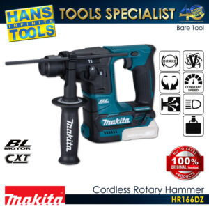 Makita HR166DZ Cordless 16mm (5/8") Rotary Hammer SDS PLUS 12V max CXT Brushless [ Battery and Charger are Sold Separately]
