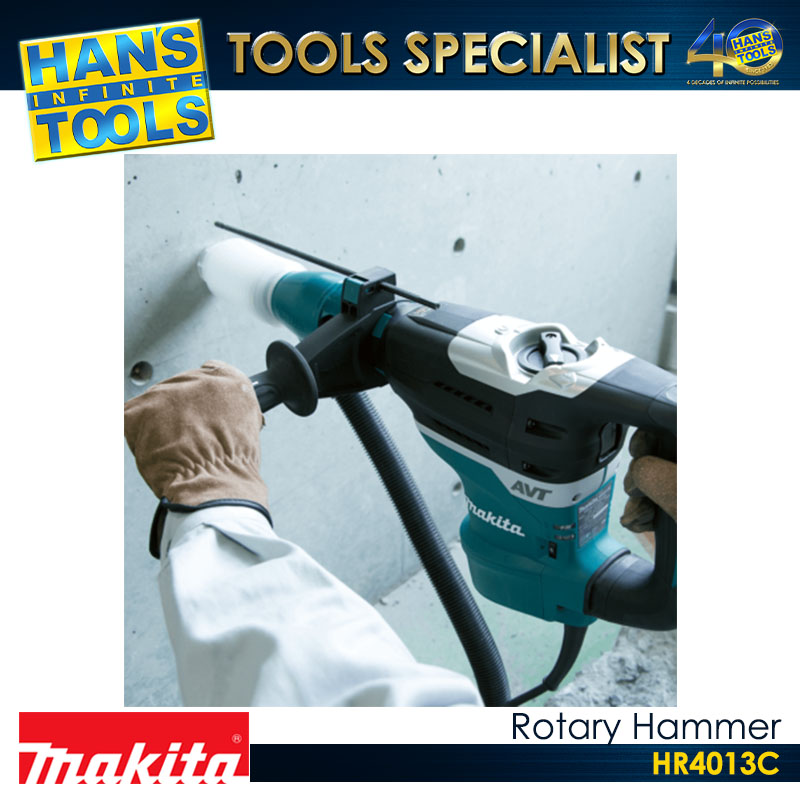 Makita HR4013C Rotary Hammer SDS MAX 40 mm (1-9/16") 8.0 J AVT SOFT NO LOAD - Image 2