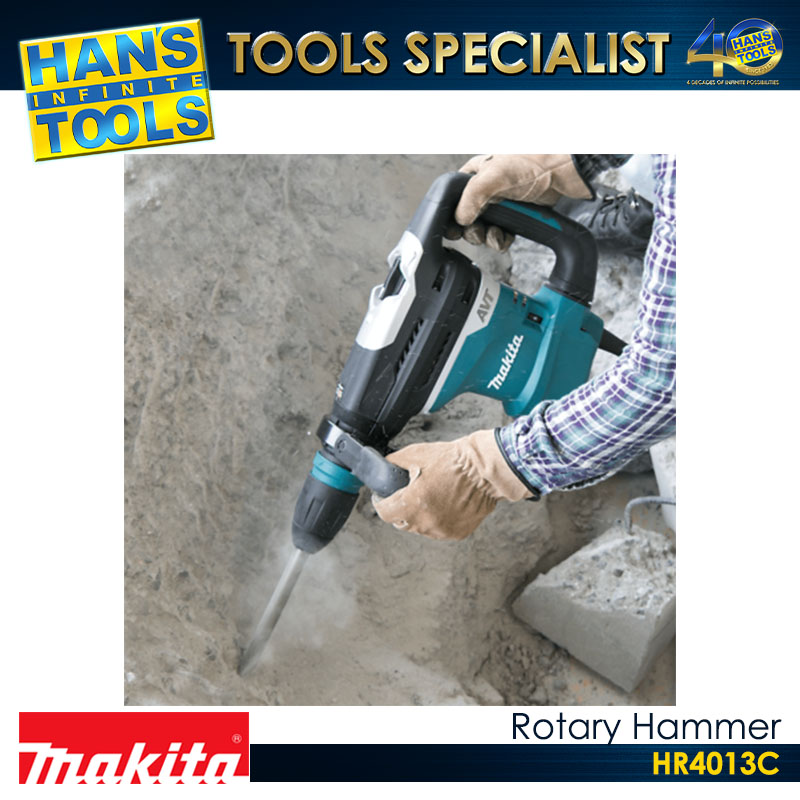Makita HR4013C Rotary Hammer SDS MAX 40 mm (1-9/16") 8.0 J AVT SOFT NO LOAD - Image 3