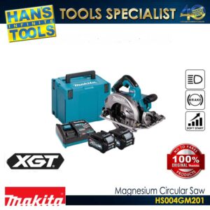 Makita HS004GM201 Cordless 185 mm (7-1/4") Magnesium Circular Saw 40Vmax XGT BL AWS ADT XPT [KIT SET]