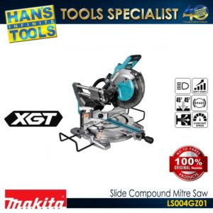Makita LS004GZ01 Cordless 260mm (10-1/4") Slide Compound Miter Saw 40V max XGT BL AWS DXT