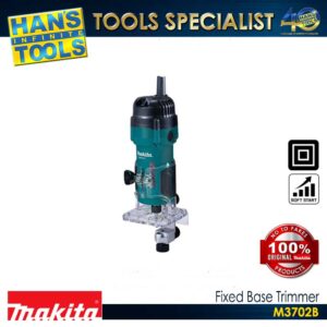 Makita M3702B Fixed Base Trimmer with Anti Restart Function 1/4" 530 W