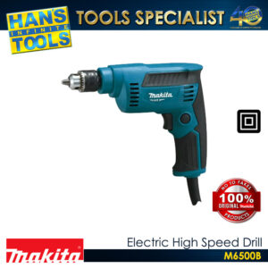 Makita M6500B Electric High Speed Drill 6.5mm (1/4") 230 W