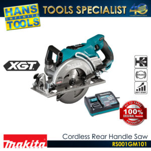 Makita RS001GM101 Cordless 185mm (7-1/4") Magnesium Rear Handle Saw 40Vmax XGT BL ADT XPT [KIT SET]