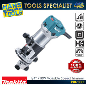 Makita RT0700C 1/4" 710 W Variable Speed Trimmer