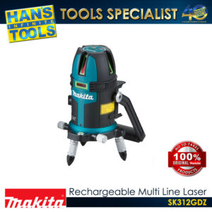 Makita SK312GDZ Rechargeable Green Multi Line Laser 12V max CXT Li-Ion XPT [ Battery and Charger are Sold Separately]