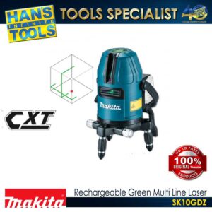 Makita SK10GDZ Rechargeable Green Multi Line Laser 12V max CXT Li-Ion XPT [Battery and Charger are Sold Seperately]
