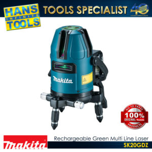 Makita SK20GDZ Rechargeable Green Multi Line Laser 12V max CXT Li-Ion XPT [Battery and Charger are Sold Separately]