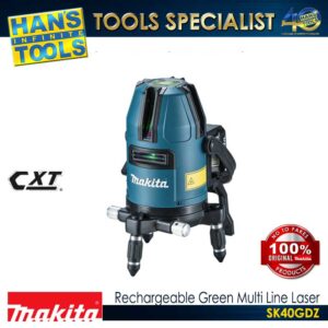 Makita SK40GDZ Rechargeable Green Multi Line Laser 12V max CXT Li-Ion XPT [Battery and Charger are Sold Seperately][