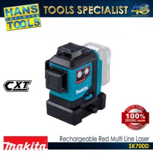 Makita SK700D Rechargeable Red Multi Line Laser 12V max CXT Li-Ion XPT