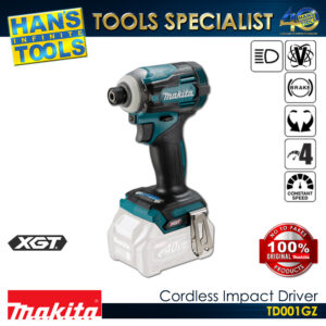Makita TD001GZ Cordless Impact Driver 40V Max XGT BL XPT Wood/Bolt/T-Mode 220 N-m [Battery and Charger are Sold Separately]