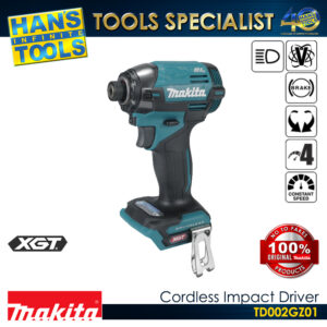 Makita TD002GZ01 Cordless Impact Driver 40V Max XGT BL XPT Wood/Bolt/T-Mode 220 N-m [Battery and Charger are Sold Separately]