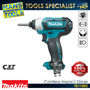 Makita TD110DZ Cordless Impact Driver 12V Max CXT Li-ion 110 N-m [Battery and Charger are Sold Separately]