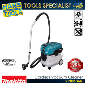 Makita VC006GMZ Cordless Dust M GYUPPA Vacuum Cleaner (Wet & Dry) 40V Max X2 (80VMax) XGT BL AWS XPT 40L [Battery and Charger are Sold Separately]