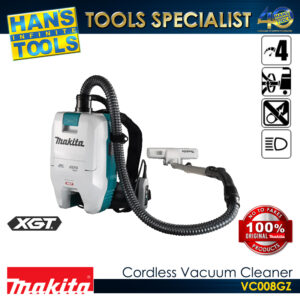 Makita VC008GZ Cordless HEPA Backpack Vacuum Cleaner 40V Max XGT BL [Battery and Charger are Sold Separately]