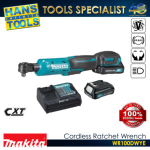 Makita WR100DWYE Cordless Ratchet Wrench 12V Max CXT XPT 47.5 N-m