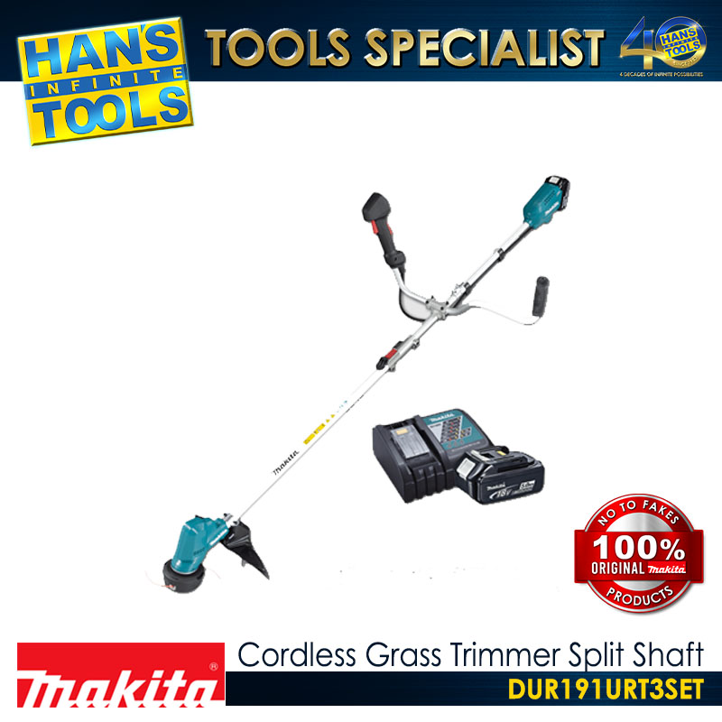 Makita DUR191URT3 SET Cordless 3-Speed Grass Trimmer Split Shaft Bike Handle 18V LXT BL ADT XPT - Image 3
