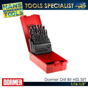 Dormer Drill Bit HSS Set 29Pcs. No. 18 1/16-1/2"
