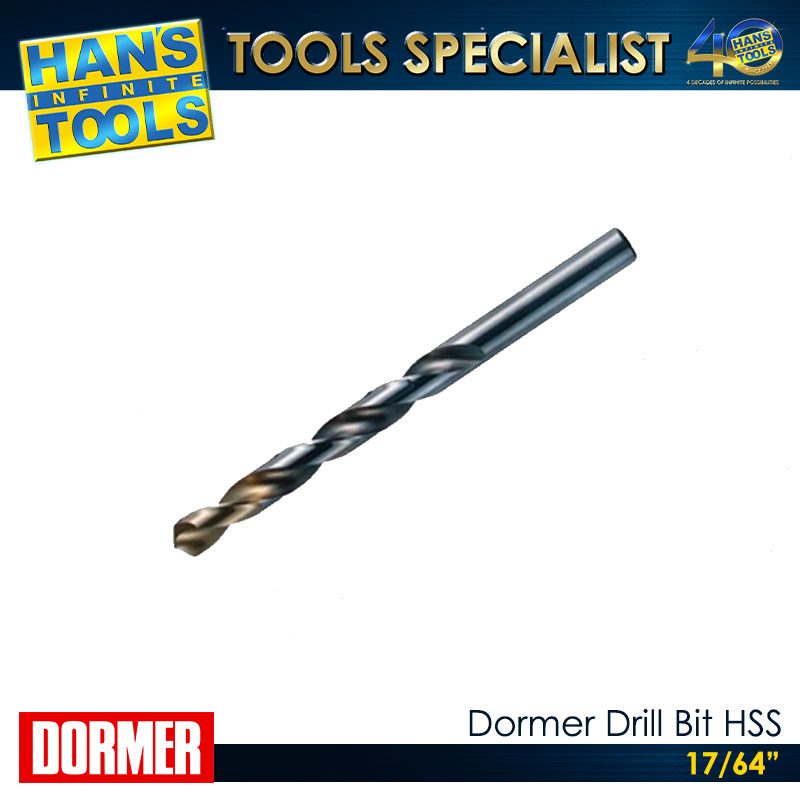Dormer Drill Bit HSS 17/64" - Image 3