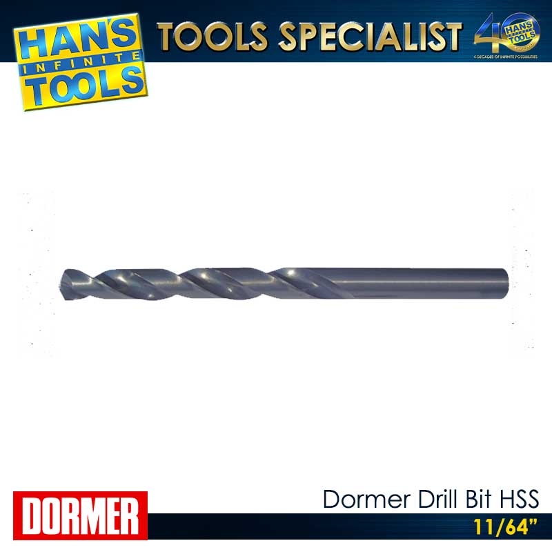 Dormer Drill Bit HSS 11/64" - Image 2