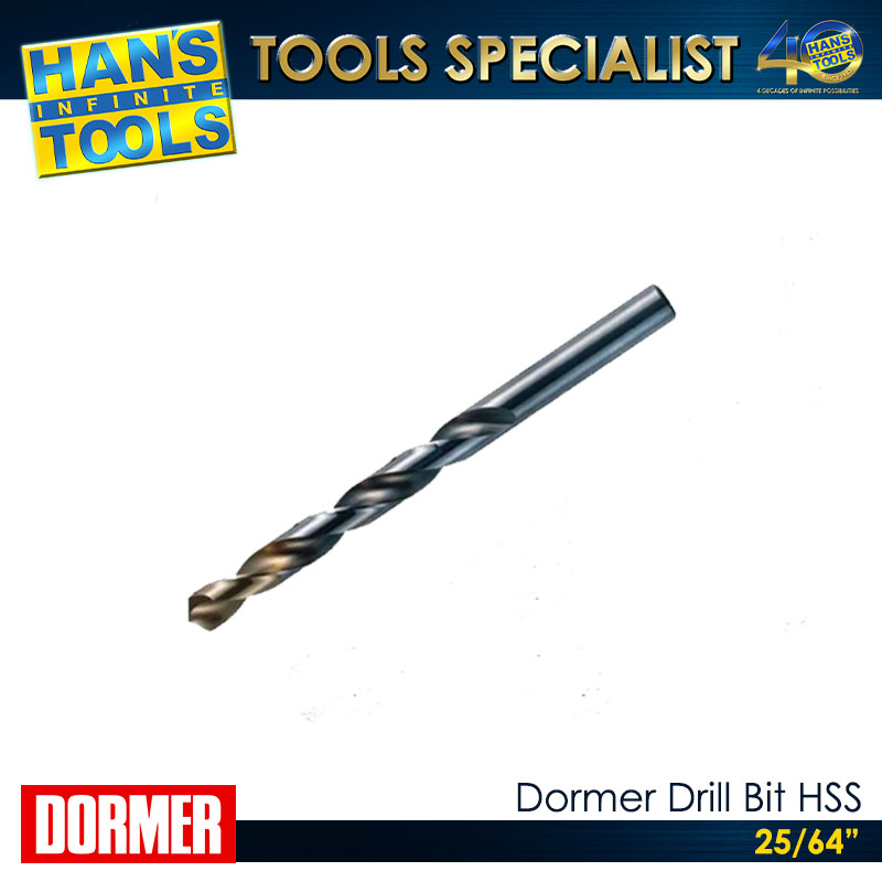 Dormer Drill Bit HSS 25/64"