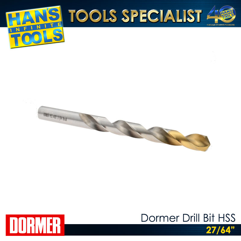 Dormer Drill Bit HSS 27/64"