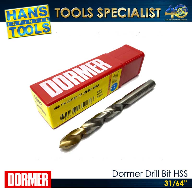 Dormer Drill Bit HSS 31/64"