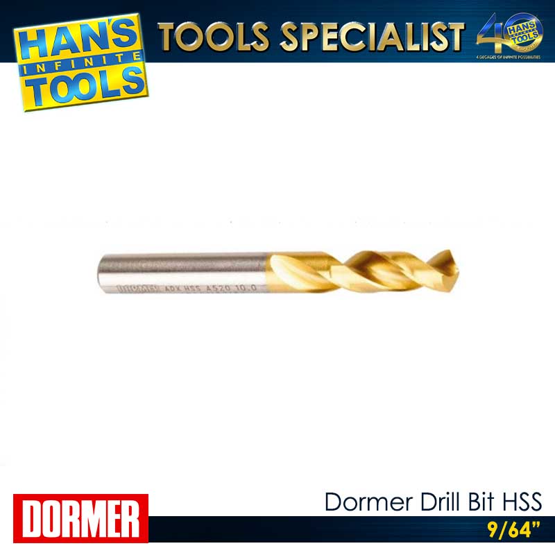 Dormer Drill Bit HSS 9/64"