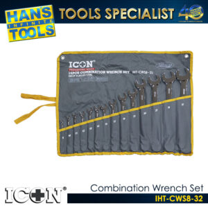 ICON IHT-CWS8-32 Combination Wrench Set 8-32MM
