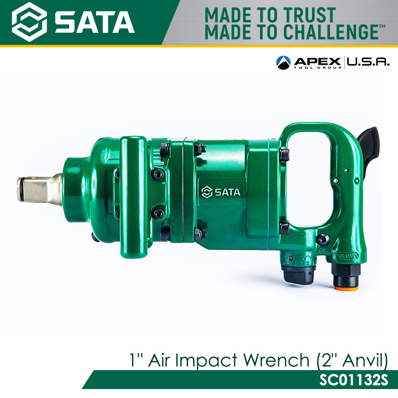 SATA SC01132S 1" Air Impact Wrench (2" Anvil) - Image 4