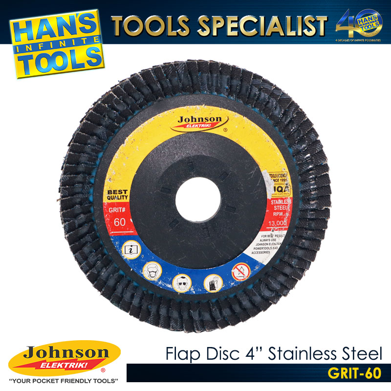 Johnson Elektrik Flap Disc (Plastic Cover) Stainless Steel 100mm80mm