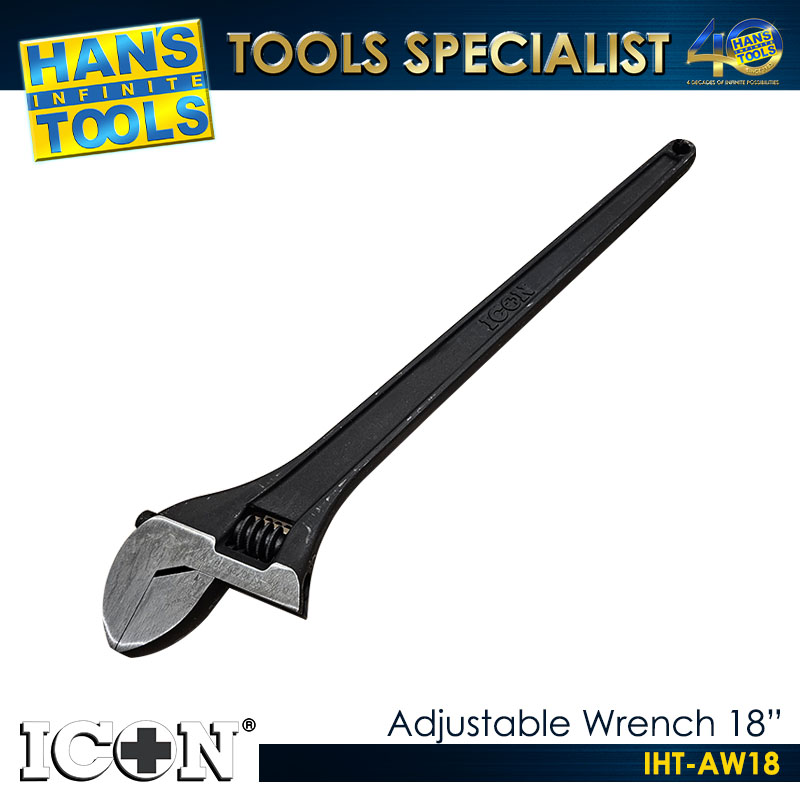 ICON IHT-AW18 Adjustable Wrench 18″
