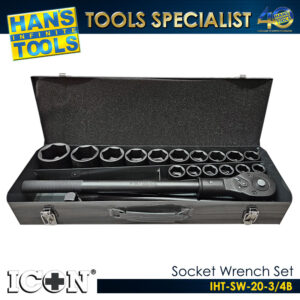 ICON IHT-SW-20-3/4B Socket Wrench Set Black