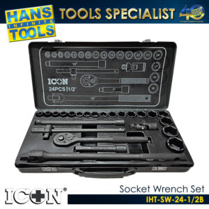 ICON IHT-SW-24-1/2B Socket Wrench Set Black