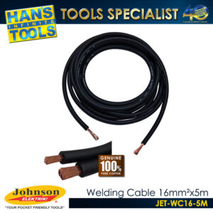 Johnson Elektrik JET-WC16-5M Welding Cable 16mm² x 5 meters