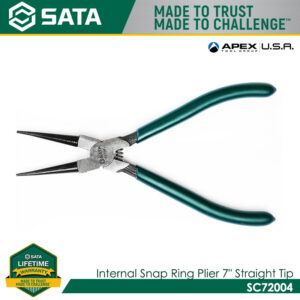 SATA SC72004 Internal Snap Ring Plier 7" Straight Tip