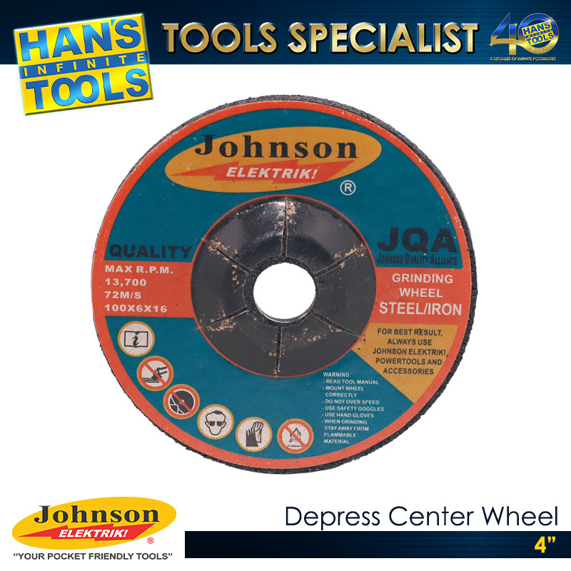 Johnson Elektrik Depress Center Wheel 4"
