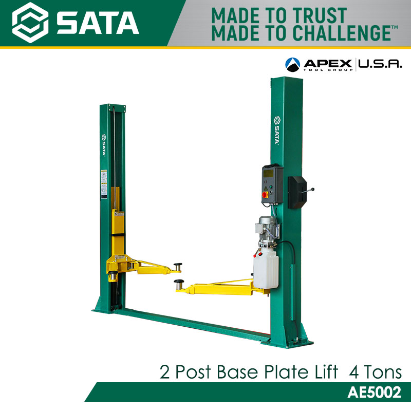 SATA AE5002 2 Post Base Plate Lift 4 Tons