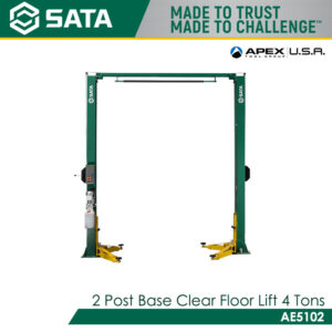 SATA AE5102 2 Post Base Clear Floor Lift 4 Tons