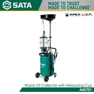 SATA AE5701 Waste Oil Collector with Measuring Cup