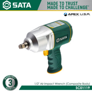 SATA SC01119 1/2" Air Impact Wrench (Composite Body)