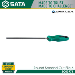 SATA SC03971 Round Second Cut File 6"