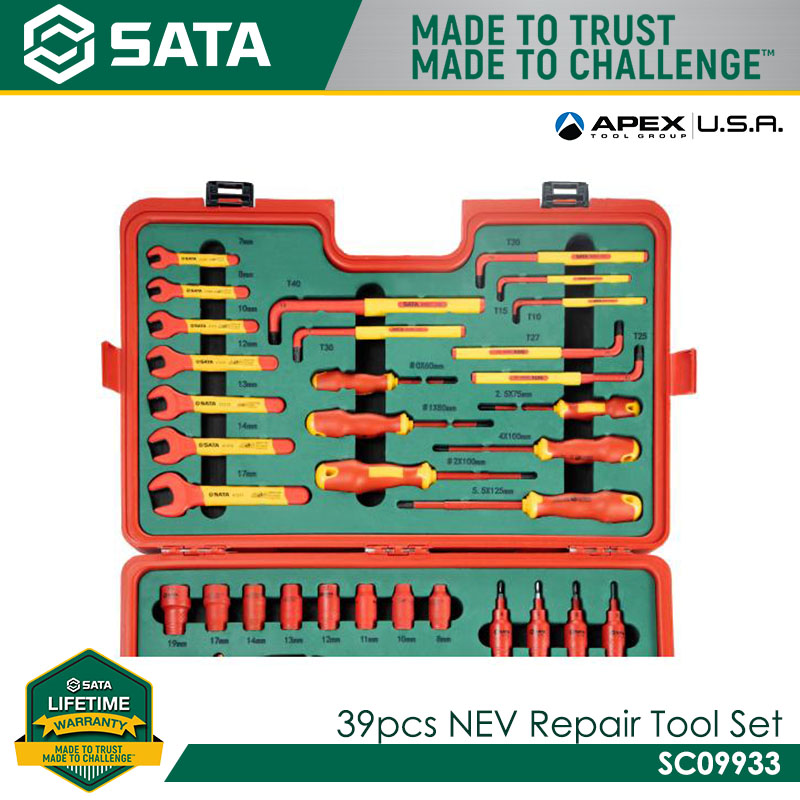 SATA SC09933 39pcs NEV Repair Tool Set - Image 2