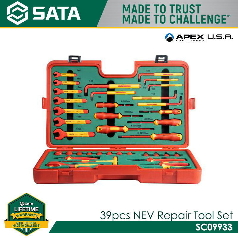 SATA SC09933 39pcs NEV Repair Tool Set - Image 4